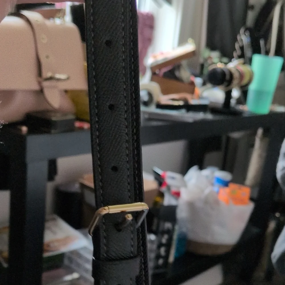 Coach Black Pebbled Leather Strap with Gold Hardware - Picture 5 of 5